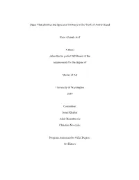 Queer Masculinities and Spaces of Intimacy in the Work of Anwar Saeed