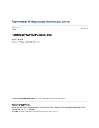 Rotationally Symmetric Rose Links
