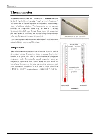 Thermometer 1 Thermometer