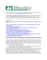 You Are Receiving This E-Mail from VHHA Because You Requested a Subscription