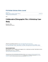 Collaborative Ethnographic Film: a Workshop Case Study