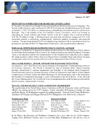 Federal Update Jan 2017