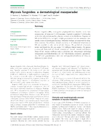 Mycosis Fungoides: a Dermatological Masquerader D