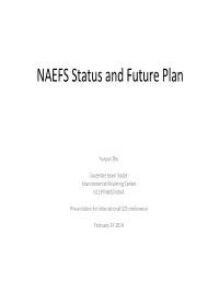 NAEFS Status and Future Plan