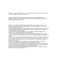 Ecology and Status of the Jaguarundi Puma Yagouaroundi: a Synthesis of Existing Knowledge