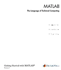 Getting Started with MATLAB