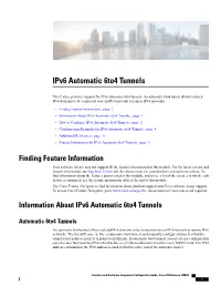 Ipv6 Automatic 6To4 Tunnels