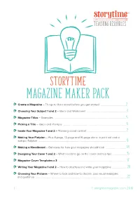Magazine Maker Pack Create a Magazine – Things to Think About Before You Get Started