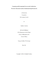 Towards a Functional-Aesthetic Sonification Design Framework A