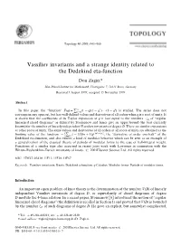 Vassiliev Invariants and a Strange Identity Related to the Dedekind Eta-Function
