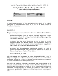 Washington Metropolitan Area Transportation Authority Board Action/Information Summary
