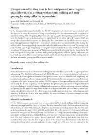 Comparison of Feeding Time in Barn and Pasture Under a Given Grass Allowance in a System with Robotic Milking and Strip Grazing by Using Collected Sensor Data