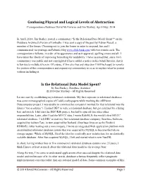 Confusing Physcal and Logical Levels of Abstraction Is The