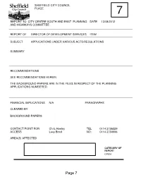 Planning Applications , Item 7. PDF 2 MB