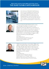 The Duke Flexible Batch Broiler