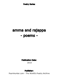 Amma and Rajappa - Poems