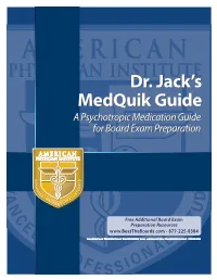 FDA Approved Medications Part 3: Review of Individual Medications Part 4: Additional Board-Pertinent Information