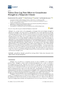 Vadose Zone Lag Time Effect on Groundwater Drought in A