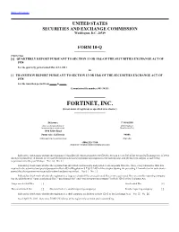 FORTINET, INC. (Exact Name of Registrant As Specified in Its Charter)