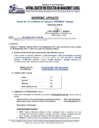 NDRRMC Update Sitrep No 21 Re Effects of TY PEDRING 5 Oct 2011