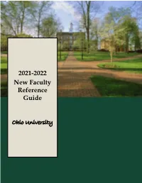 New Faculty Reference Guide