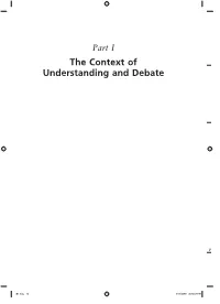 The Context of Understanding and Debate