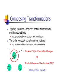 Composing Transformations