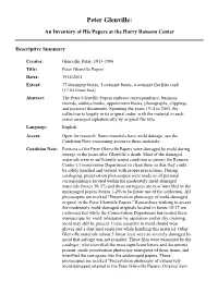 Convert Finding Aid To