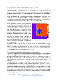 Project I: the Lyman-Α Shadow of Moon Europa on Planet Jupiter