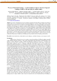 The Use of Functional Training – Crossfit Methods to Improve the Level of Special Training of Athletes Who Specialize in Combat Sambo
