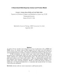 A Nano-Scale Multi-Asperity Contact and Friction Model