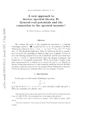A New Approach to Inverse Spectral Theory, II. General Real Potentials