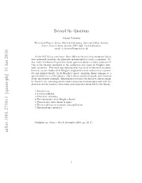 Beyond the Quantum