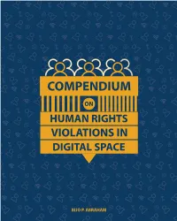 Compendium of Human Rights Violations in Digital Space