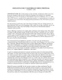 INITIATIVE for CUNEIFORM ENCODING PROPOSAL November 1, 2003