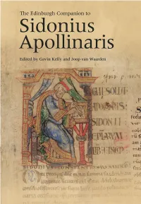 Introduction - the Edinburgh Companion to Sidonius Apollinaris.Pdf