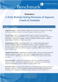 A Daily Bulletin Listing Decisions of Superior Courts of Australia