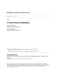 A Feminist Theory of Malebashing