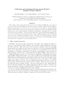 Collecting and Analyzing Requirements Related Software Project Queries