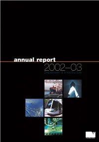 Department of Infrastructure Annual Report 2002-2003
