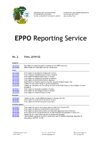 EPPO Reporting Service