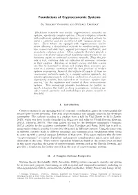 Foundations of Cryptoeconomic Systems