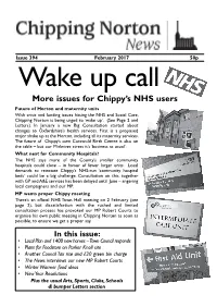 Issues for Chippy's NHS Users