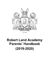 Robert Land Academy Parents' Handbook (2019-2020)