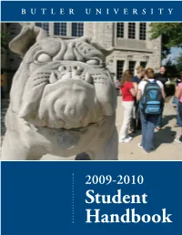Student Handbook from the Vice President for Student Affairs