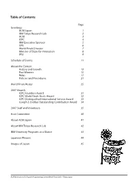 Table of Contents