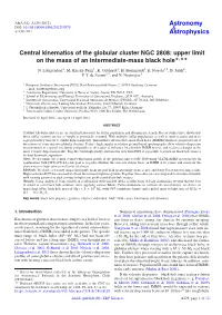 Central Kinematics of the Globular Cluster NGC 2808: Upper Limit on the Mass of an Intermediate-Mass Black Hole�,
