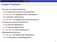 Chapter 5 Sections