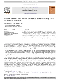 From the Semantic Web to Social Machines