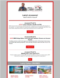 Larry's WEBINARS